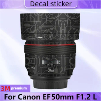 For Canon EF50mm F1.2 L Lens Body Sticker Protective Skin Decal Vinyl Wrap Film Anti-Scratch Protector Coat