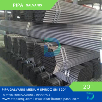 Pipa Galvanis Medium SNI Spindo 20 inch Panjang 6 m (Free Ongkir Jabodetabek)