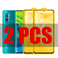 2Pcs 9D Glass for Xiaomi Mi Note10 10 Pro Protective Glass on For Xiaomi Mi CC9 Pro Note 10 Note10 Pro Screen Protector Film