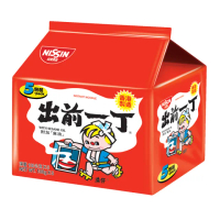 【NISSIN 日清】出前一丁麻油味速食麵100gX5入(泡麵)