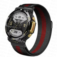 Milan Magnetic Loop Strap For Amazfit T-Rex 2 pro Wriststrap Bracelet Correa For Amazfit T-Rex Milanese Metal Watchband