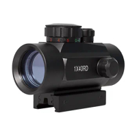 1x40 Tactical riflescope Hunting Holographic Red Green Dot Sight Airsoft Dot Sight Scope 11mm 20mm Rail Mount Collimator Sight