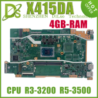 KEFU X415DA Laptop Motherboard For ASUS Vivo Book 14 X515DA X415DAP X515DAP With R3-3200 R5-3500 R7-3700 4GB-RAM UMA 100% Test
