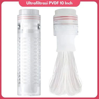 Filter Air Ultrafiltrasi PVDF 10 Inch Filter Penyaring Air Keruh Sumur 150 LpH Saringan Air Kran PVD