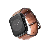 【B. leather】Apple Watch 錶帶 SE2 / SE 質感美學皮革錶帶 適用蘋果手錶(皮革棕)