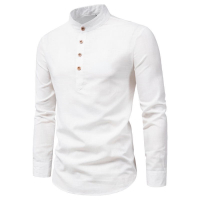 Ready stock men casual shirts long sleeve Slim Fit linen shirt batik cotton shirts men plus SizeM-5XL men kurta Raya men T shirt㏇ 0229
