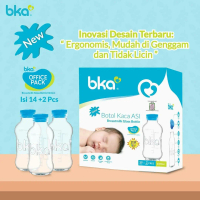 BKA Botol ASIP Kaca 16pcs  Botol Susu Tempat Penyimpanan ASIP Botol ASIP Botol Kaca ASI Botol Kaca A