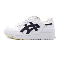 【全館滿額折】 Asics EX89 白底黑 皮革 中性 休閒 運動鞋 男女款 B4519【新竹皇家1201A476-115】