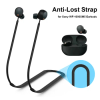 Protect Cover For Sony WF-1000XM5 Wireless Headphones Soft Silicone Anti-Lost Lanyard Neck Strap Rope Cord Earbuds Accessory