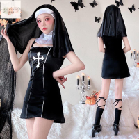 新品 成人服裝萬聖節成人化妝舞會表演服修女服性感吸血鬼聖母夜店狂歡服裝cos