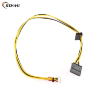 6Pin To 2-Port HDD SATA Power Socket Cable Conector For Acer Computer Mainboard Nitro N50-610 Disco Duro ATX PSU
