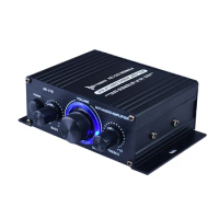Power Amplifier Pro Wireless Bluetooth-compatible HiFi Audio Power Amplifier 200W+200W 2-CH with RCA Input