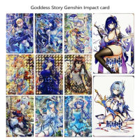 Goddess Story Genshin Impact Beelzebul Bronzing collection Anime characters Christmas Birthday gifts Game cards Children's toys