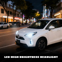 Đèn xe LED trắng 6500K cho Toyota C‑HR, Yaris Cross, Aqua; các loại bóng đèn H8/H11/T15/9012/HIR2; d