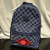 Jordan monogram denim indigo backpack