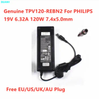 Genuine TPV120-REBN2 19V 6.32A 120W 7.4x5.0mm AC Adapter For PHILIPS AOC Monitor Power Supply Charger
