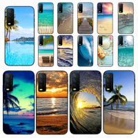 funda The Sea Waves Beach spray ocean island Phone cover For vivo V21E V23E Y30 V27E 5G Y35 Y31 Y11S Y20S Y21S Y33S Y53S Case