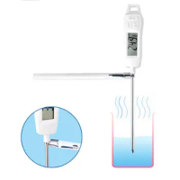 1pc Instant Read Thermometers Ultra Fast Thermometers With Backlight &amp; Calibration Digital Meat Thermometers Instant Read