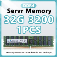 DDR4 Ram 32G 3200 Memory Bar 3200MHZ ECC REG Server Memory 32GB D4 RAM v3 For x99