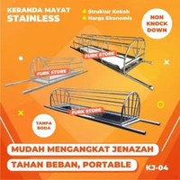 Keranda Jenazah Non Lipat KJ04 [KOKOH & STABIL] - Keranda Mayat Stainles | Keranda Masjid | Keranda 