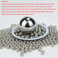 Solid 304 Stainless Steel Ball High Precision Bearing Balls Smooth Ball Diameter 1/1.5/2/2.381/2.5/3/3.175/3.5/3.969/4/4.5-36mm