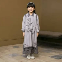 Lozy Hijab - Linea Dress Kids (Gamis Dress Anak Sarimbit Koleksi Raya Lebaran 2026 Bahan Poly Flowy 