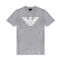 阿瑪尼 - Emporio Armani 男士短袖T恤 8N1TN5 1JPZZ 0688 L碼 灰色 1pc