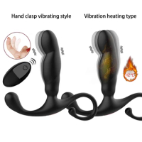 Black Knight Button Warm Anal Plug Unisex Prostate Orgasm Masturbation Massager Adult Sex Toy