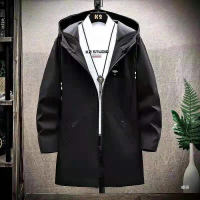 Áo khoác trench coat nam dài vừa, phong cách Hàn Quốc, thời trang, ôm sát, áo khoác mùa thu đông với
