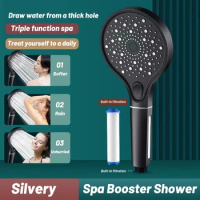 High Pressure 3 Spray Mode Showerhead with Filters for Hard Water Handheld Shower Head Water Saving Bathroom Accessories