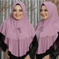 Bergo Viral - Jilbab Instan Ayyuby Prilly - Jilbab Instan Serut - Bahan Jersey Stella - Muslimah Ter