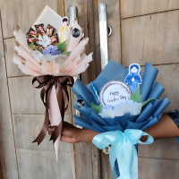 buket topper hari guru custom warna wrapping