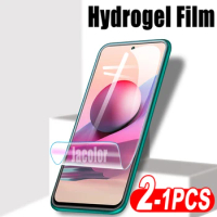 1-2PCS Front Hydrogel Film For Xiaomi Redmi Note 10S 10 T S 10T 5G Pro Max 10Pro Screen Protector For Note10Pro Note10T Note10S