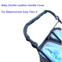 Stroller Handle Cover For Babymonster Easy Twin 4 Pram Bar Leather Sleeve Protective Cases Covers Stroller Bumper Accessories