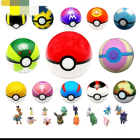 mainan bola pokemon + figure pokemon