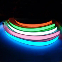 1m 3V battery Flexible Glow EL tape Light EL Wire Rope Cable waterproof led strip lights for Shoes Clothing Car New