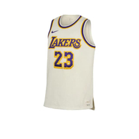 LeBron James LeBron Dri-FIT NBA เสื้อแข่งบาสเกตบอลผู้ชาย สีขาว