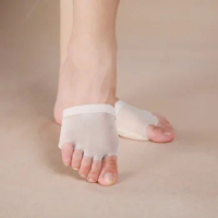 Tool Moisture Sole Anti Dryness Wear-resistant Practice Dance Open Toe Five-hole Foot Pad Heels Shoes Insole Women Socks