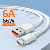 6A 66W USB Type C Super Fast Charging Cable For Huawei Mate 40 50 Xiaomi 11 10 Pro OPPO R17 Samsung S22 USB-C Charger Data Cord
