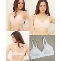 Hanes Bra Wanita Tanpa Kawat Wireless / Wirefree Busa Tipis Full Cup Pakaian Dalam / Underwear HN422