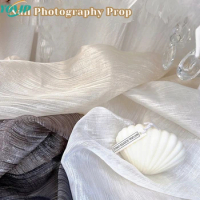 Nail Photography Prop Aurora Flowing Gold Wrinkled Yarn Handheld Decoration Shooting Background Fabric Fritillaria Prop