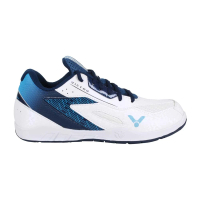VICTOR 勝利體育 男專業羽球鞋-3E- 訓練 運動 羽毛球 U型楦 勝利 珠光白深藍(VG111-AB)