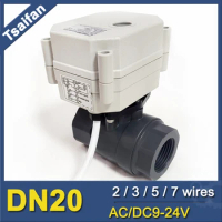 DN20 Electric Contorl Ball Valve , 3/4 inch Actuated Water Valve, IP67 Protection, CE Certified, 9-24V Normal Open/Close