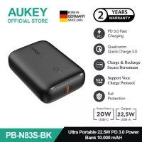 Aukey AUKEY Powerbank 10000mah PB-N83S-BK VOOC USB C 22.5W PD 3.0 Slim