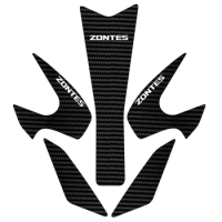 5D Carbon Tank Pad Stickers For ZONTES ZT310R ZT310T 310R 310T Motorcycle Side Gas Knee Grip Traction Decals