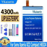 YKaiserin 4300mAh New High Quality LIP1657ERPC Battery For Sony Xperia XZ2 Compact XZ2 Mini H8324 H8314 SO-05K with Free Tools