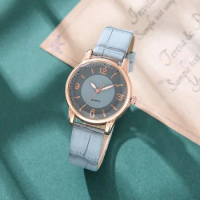 Leather Strap Ladies Watch Polygon Glass Luxury Women Clocks Dial Quartz Creative Fashion Quartz Watch 손목시계 Montres À Quartz