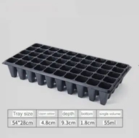150pcs Tray Semai 50 Lubang Tinggi 9 Cm