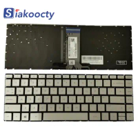 New For HP Pavilion X360 14-BA 14T-BA 14M-BA 14-BS 14-BW Keyboard UK Backlit silver