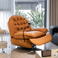 【限時優惠】單人沙發電動小戶型懶人沙發可睡可躺多功能客廳搖轉躺椅按摩沙發